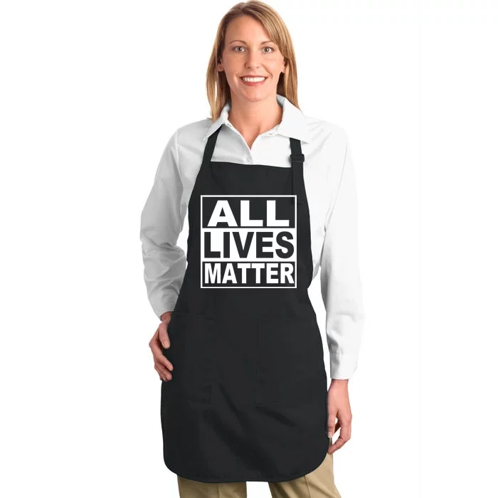 All Lives Matter Support Everyone Full-Length Apron With Pocket