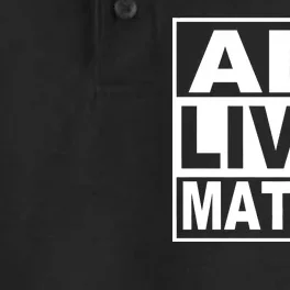 All Lives Matter Support Everyone Dry Zone Grid Performance Polo