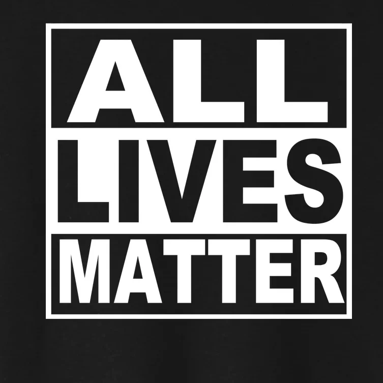 All Lives Matter Support Everyone Women's Crop Top Tee