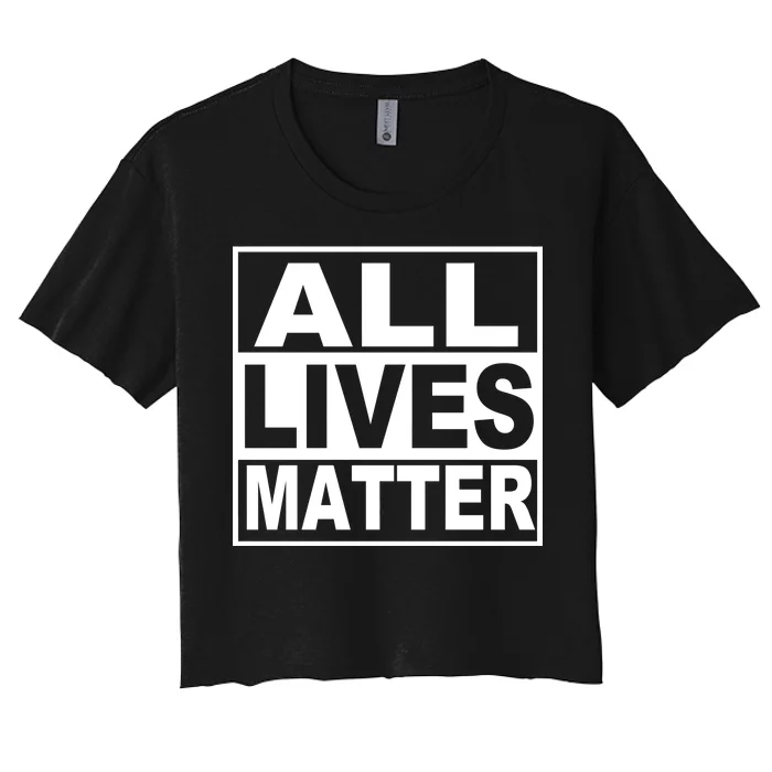 All Lives Matter Support Everyone Women's Crop Top Tee