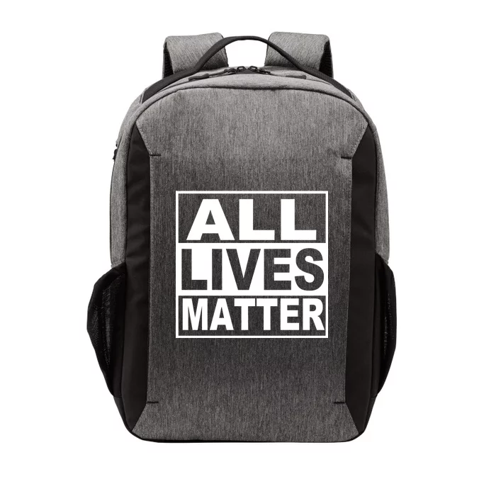 All Lives Matter Support Everyone Vector Backpack