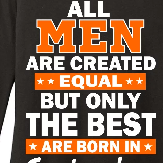 All Men Are Created Equal The Best Are Born In September Womens CVC Long Sleeve Shirt