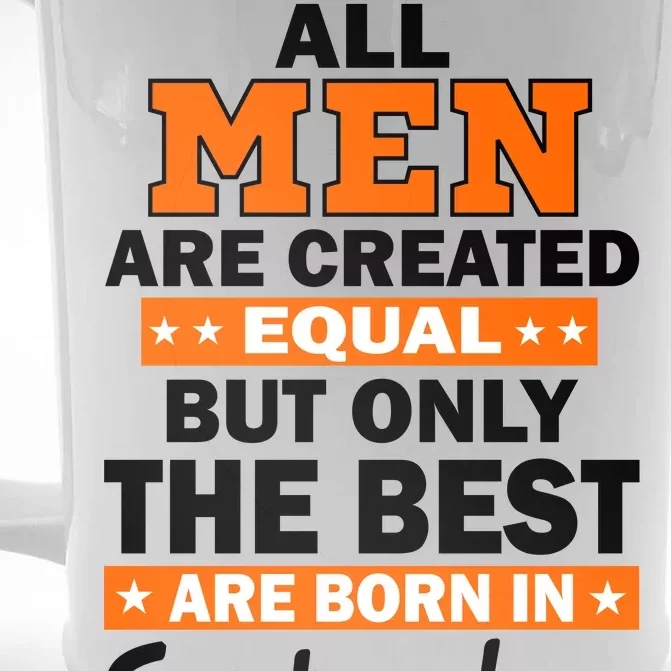 All Men Are Created Equal The Best Are Born In September Front & Back Beer Stein