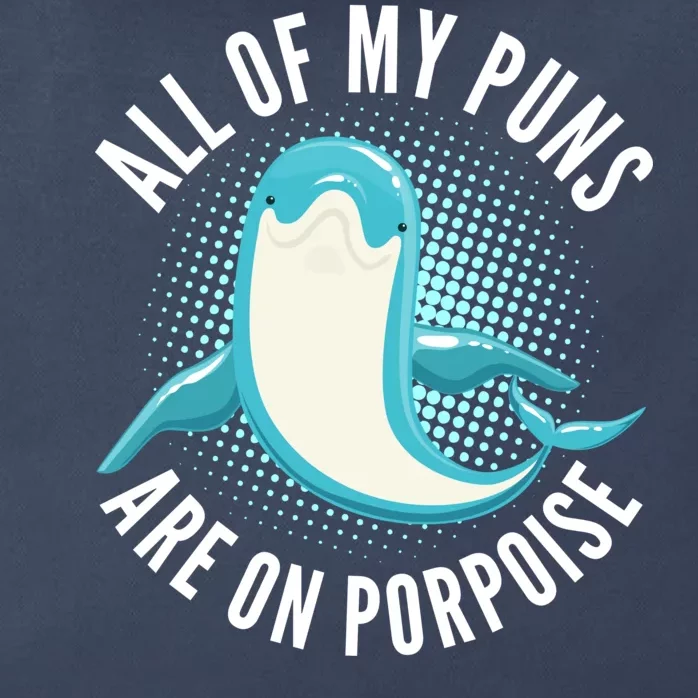 All Of My Puns Are On Porpoise Zip Tote Bag