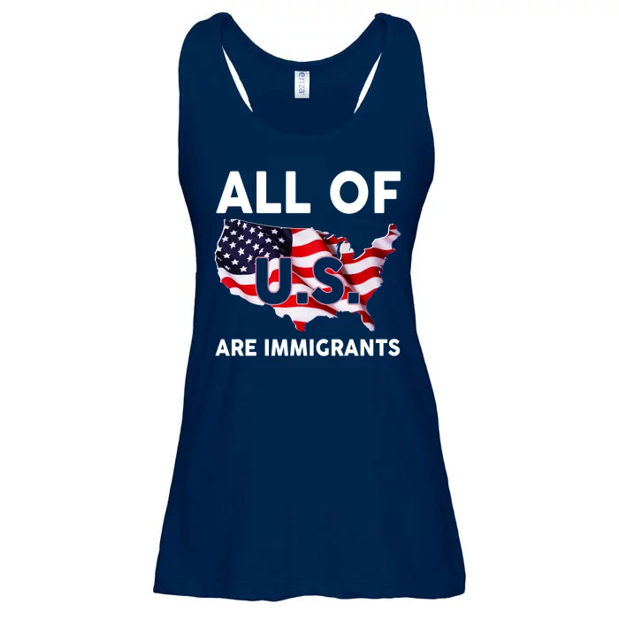 All Of Us Are Immigrants Ladies Essential Flowy Tank