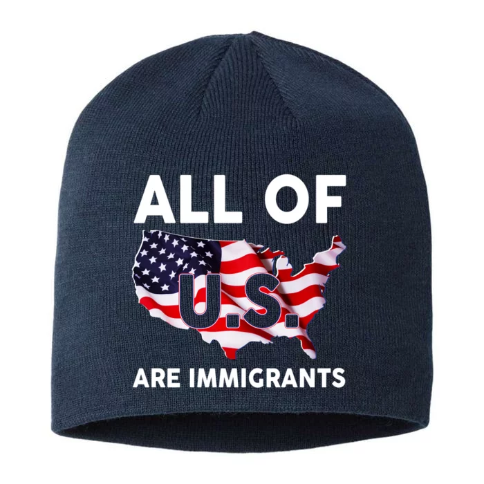 All Of Us Are Immigrants 8 1/2in Sustainable Knit Beanie