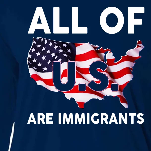 All Of Us Are Immigrants Cooling Performance Long Sleeve Crew