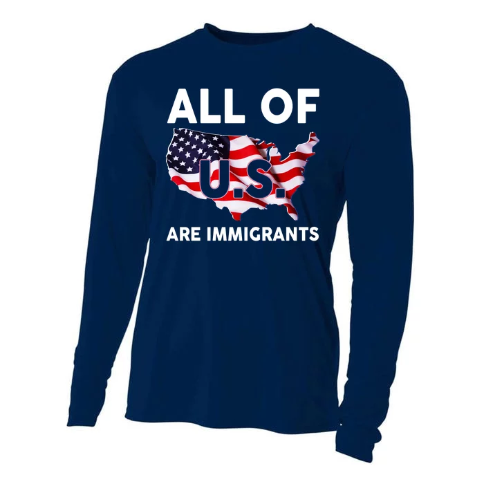 All Of Us Are Immigrants Cooling Performance Long Sleeve Crew