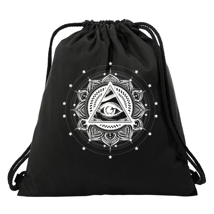 All Seeing Eye Hypnosis Psychic Drawstring Bag