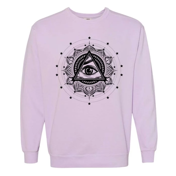 All Seeing Eye Hypnosis Psychic Garment-Dyed Sweatshirt