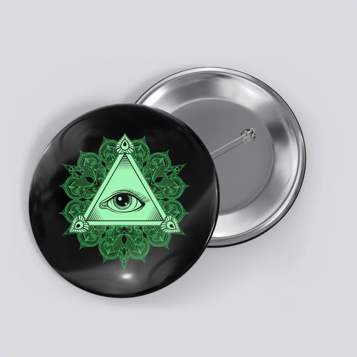 All Seeing Pyramid Eye Button