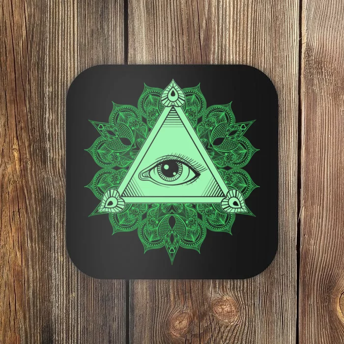 All Seeing Pyramid Eye Coaster