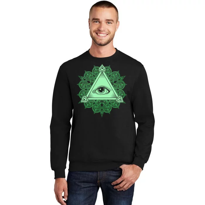 All Seeing Pyramid Eye Tall Sweatshirt