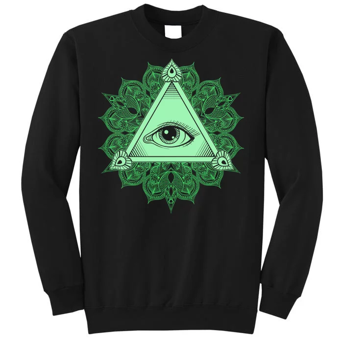 All Seeing Pyramid Eye Tall Sweatshirt