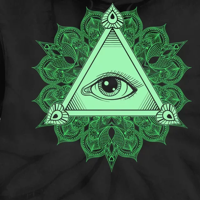 All Seeing Pyramid Eye Tie Dye Hoodie