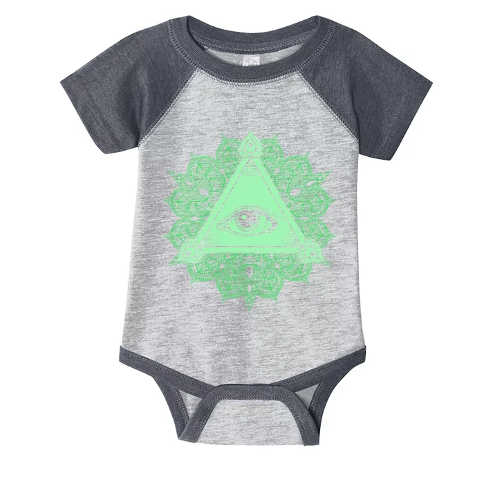 All Seeing Pyramid Eye Infant Baby Jersey Bodysuit