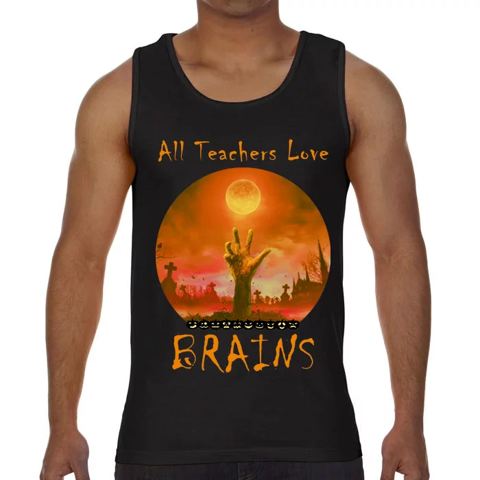 All Teachers Love Brains Zombie Comfort Colors® Tank Top