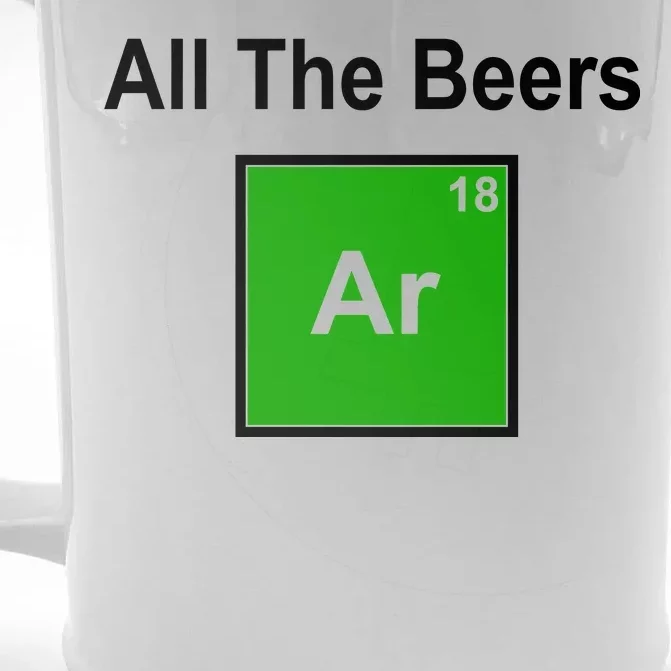 All The Beer ARGON Front & Back Beer Stein