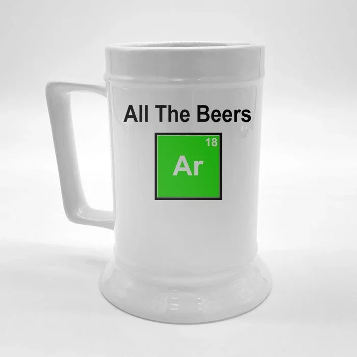 All The Beer ARGON Front & Back Beer Stein