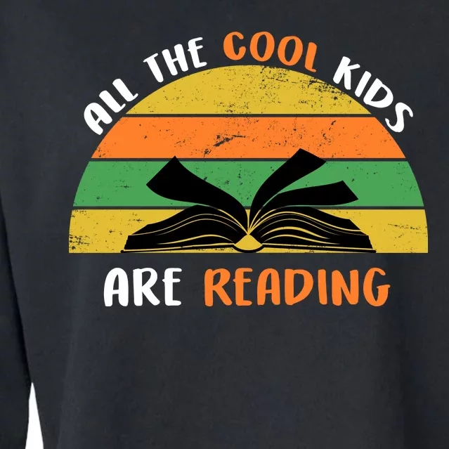 All The Cool Kids Are Reading Cropped Pullover Crew