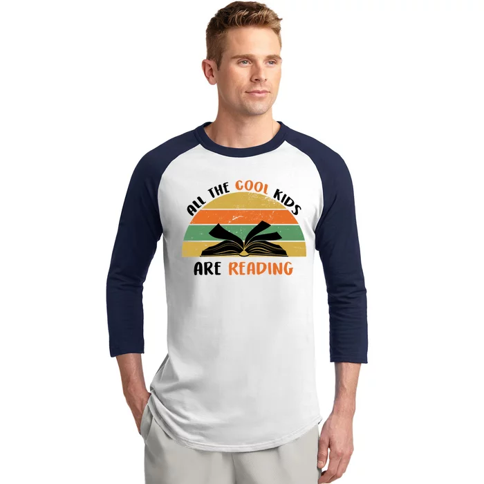 All The Cool Kids Are Reading Baseball Sleeve Shirt