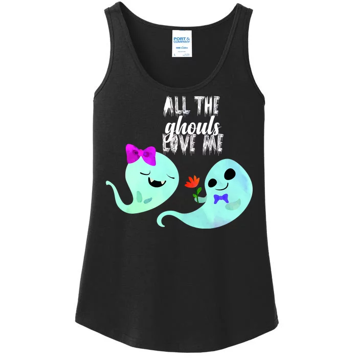 All The Ghouls Love Me Ladies Essential Tank