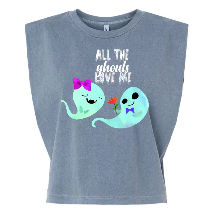 All The Ghouls Love Me Garment-Dyed Women's Muscle Tee