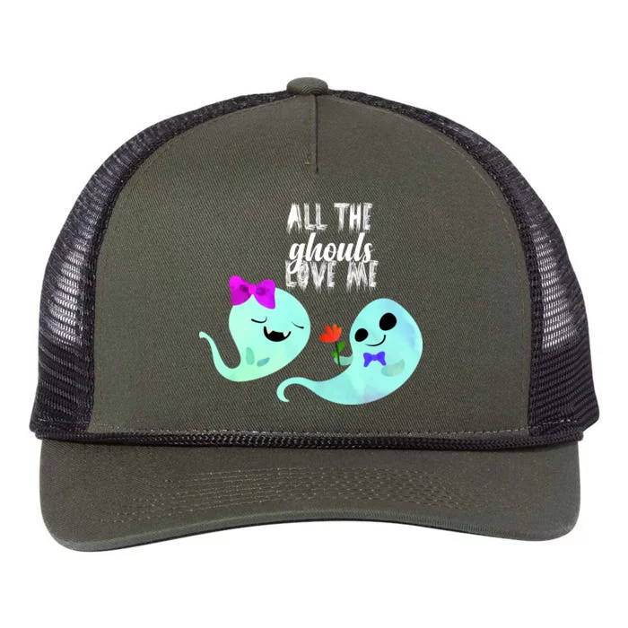 All The Ghouls Love Me Retro Rope Trucker Hat Cap