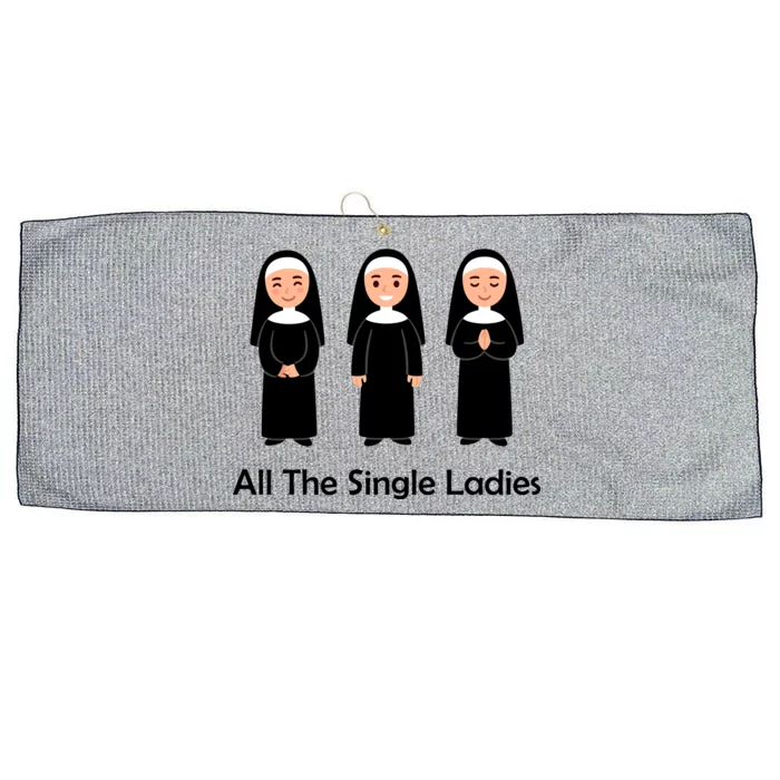 All The Single Ladies Nun Large Microfiber Waffle Golf Towel