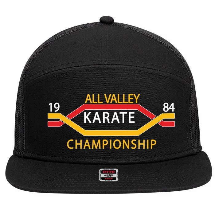 All Valley 1984 Karate Championship 7 Panel Mesh Trucker Snapback Hat