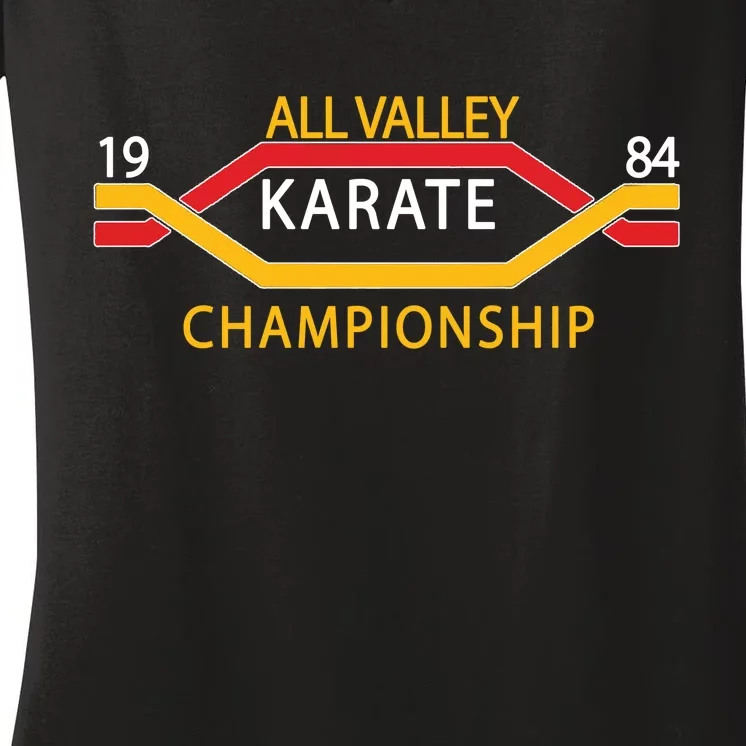 All Valley 1984 Karate Championship Women's V-Neck T-Shirt