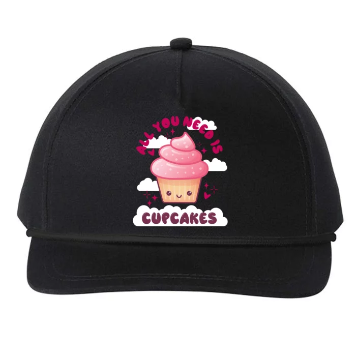 All You Need Is Cupcakes Snapback Five-Panel Rope Hat