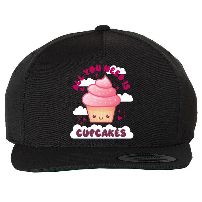 All You Need Is Cupcakes Wool Snapback Cap