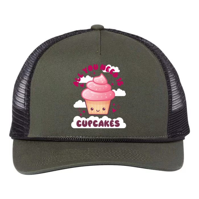 All You Need Is Cupcakes Retro Rope Trucker Hat Cap