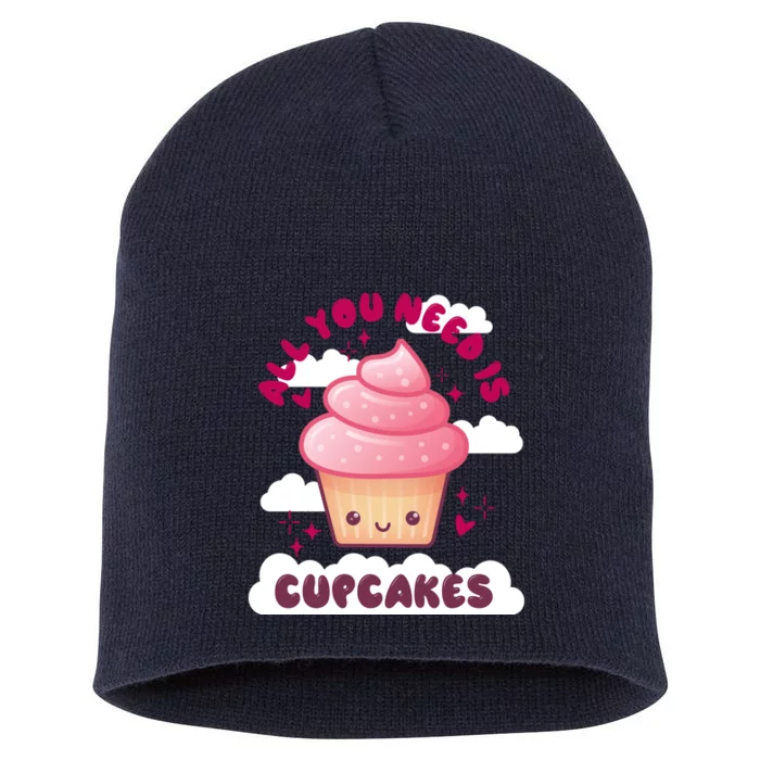 All You Need Is Cupcakes Short Acrylic Beanie