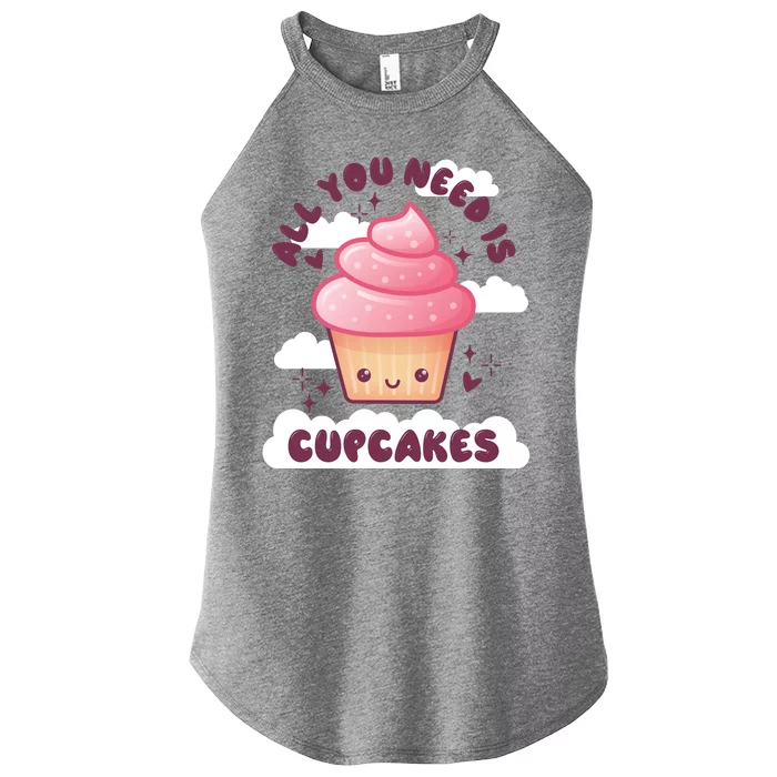 All You Need Is Cupcakes Women’s Perfect Tri Rocker Tank