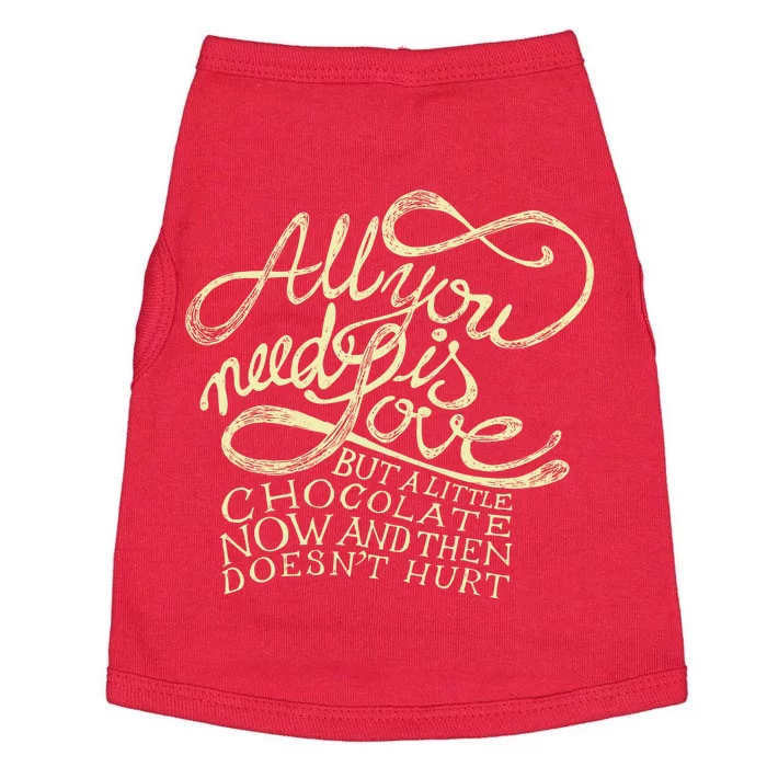 All You Need is Love but a Little Chocolate Doesn't Hurt Valentine's Day Doggie Tank