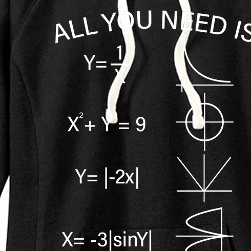 All You Need Is Love Math Equation Women's Fleece Hoodie