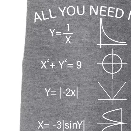 All You Need Is Love Math Equation Doggie 3-End Fleece Hoodie