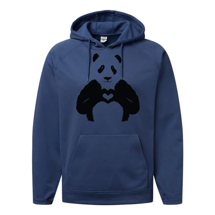 All You Need Is Love Panda Performance Fleece Hoodie