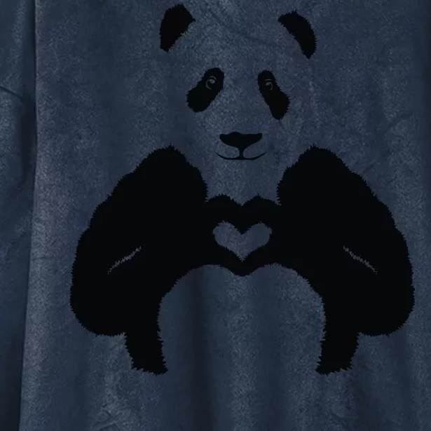 All You Need Is Love Panda Hooded Wearable Blanket