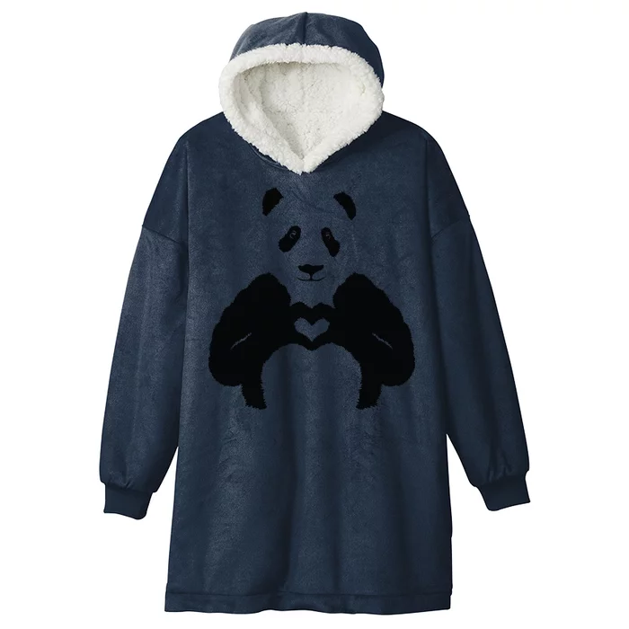 All You Need Is Love Panda Hooded Wearable Blanket