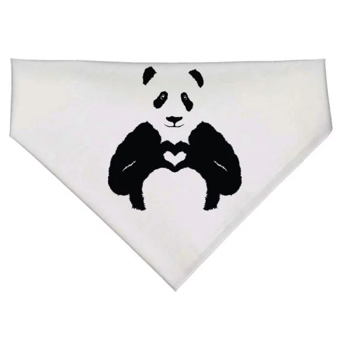 All You Need Is Love Panda USA-Made Doggie Bandana