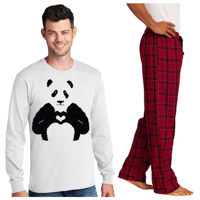 All You Need Is Love Panda Long Sleeve Pajama Set