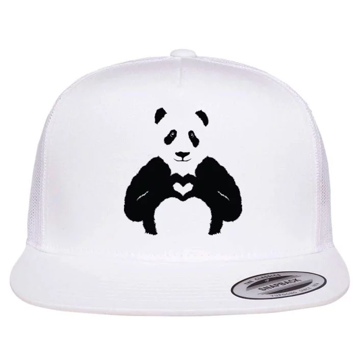 All You Need Is Love Panda Flat Bill Trucker Hat