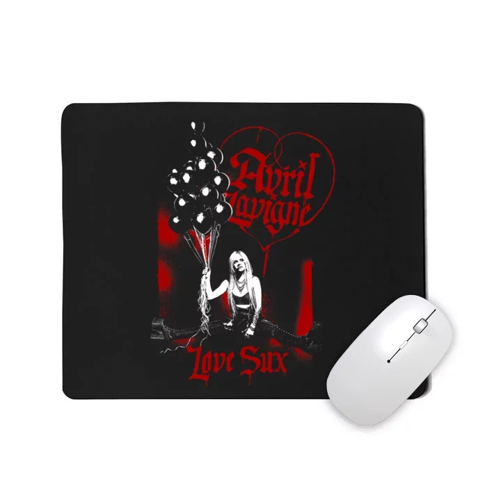 Avril Lavigne Love Sux Balloons Mousepad