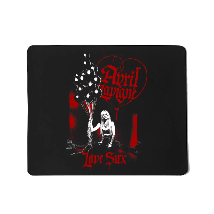 Avril Lavigne Love Sux Balloons Mousepad