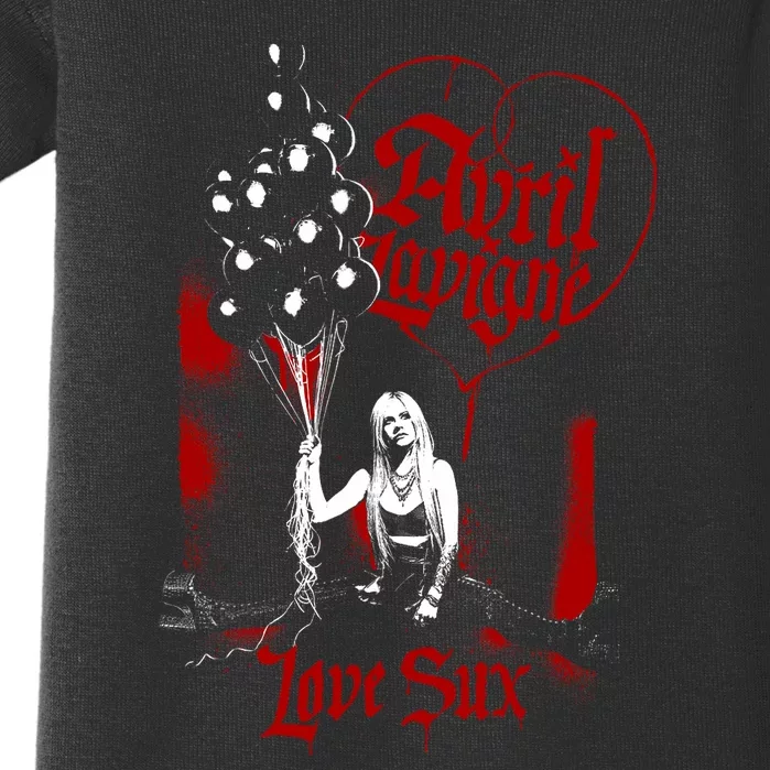 Avril Lavigne Love Sux Balloons Baby Bodysuit