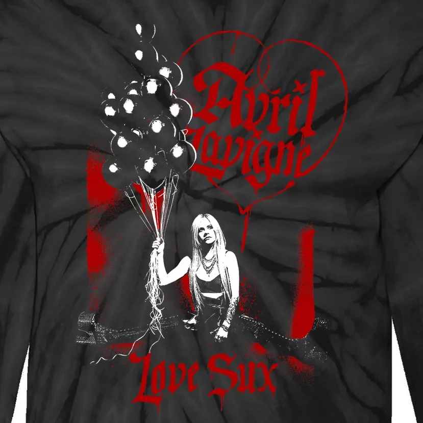 Avril Lavigne Love Sux Balloons Tie-Dye Long Sleeve Shirt