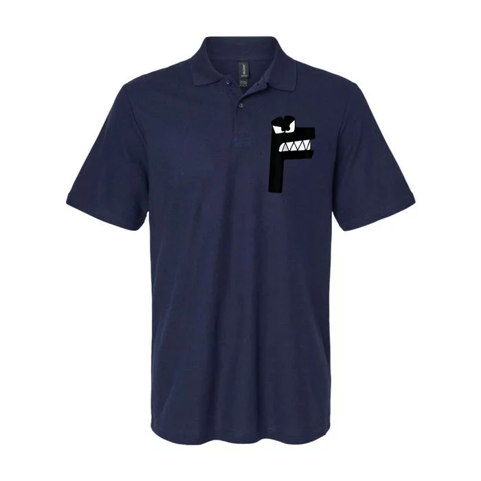 Alphabet Lore Latter F Softstyle Adult Sport Polo